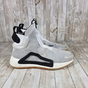 Adidas Men's Basketball Shoes High Top Sock Sneakers White Size 7.5‎